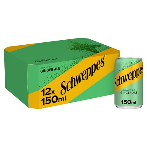 Schweppes Canada Dry Ginger Ale 12 x 150ml, British Import (Pack of 2)