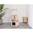 thumbnail image 4 of Vibrant Life 4-Level 42" Laminated Board Cat Tree with Condo Perch Sisal Scratcher, Beige, 4 of 9