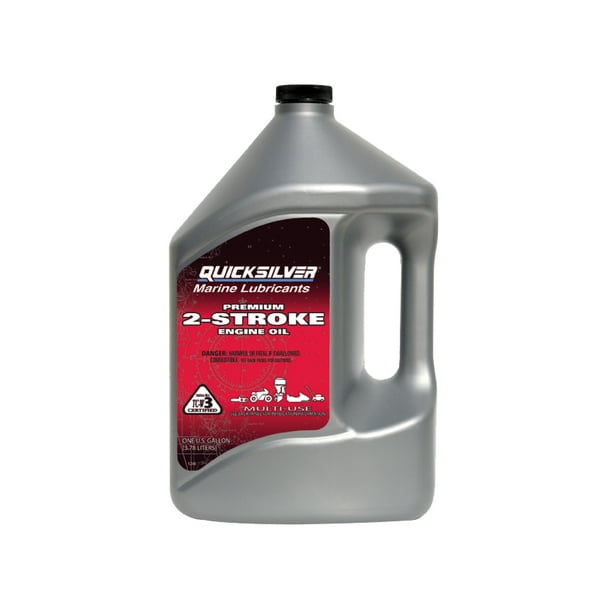 (3 Pack) Quicksilver 2-Cycle Premium Outboard Oil TCW3 - 1 Gallon - Walmart.com - Walmart.com