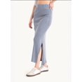 thumbnail image 3 of Mid Rise Elastic Waist Basic Midi Skirt, 3 of 7