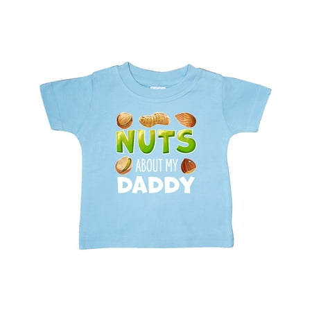 

Inktastic Nuts About My Daddy Peanut Almond Pistachio Gift Baby Boy or Baby Girl T-Shirt