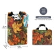 thumbnail image 2 of Yayeee Freestanding Laundry Hamper with Handle Collapsible Large Storage Basket for Clothes, Colorful Autumn Leaves, 2 of 7