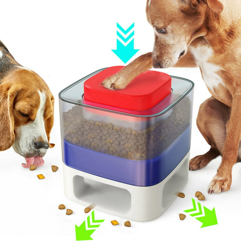 Square Dog Puzzle Toy Dogs Brain Stimulation Mentally Stimulating Toys Puppy Train Food Dispenser Interactive Game for Training Chewer, Size: One Size