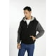 thumbnail image 3 of Sudaderas con capucha para hombre Sudadera de lana Chaqueta de invierno Cremallera Gruesa Forro Sherpa negro gris xxl JAMW Sencillez, 3 of 5