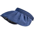 thumbnail image 1 of Sombrero con visera 2 en 1, ala ancha, protección UV para verano, gorra de playa, diadema plegable de doble propósito para mujer, 1 of 6