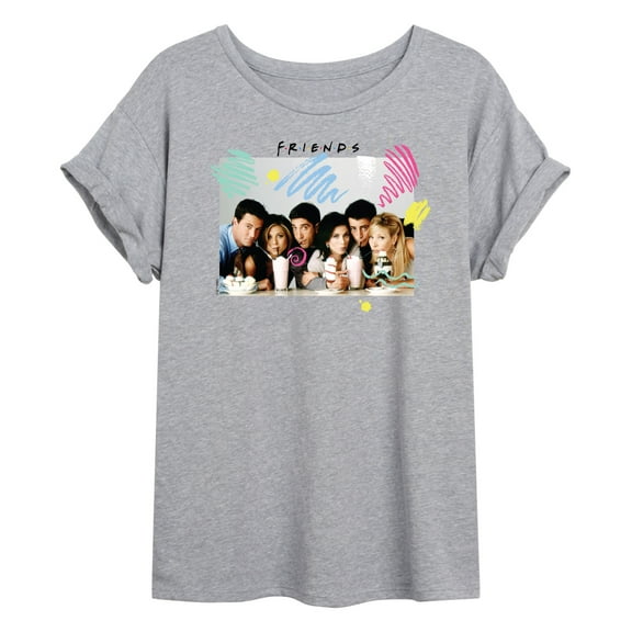 Friends - Retro Milshakes - Women's Oversized Graphic T-Shirt