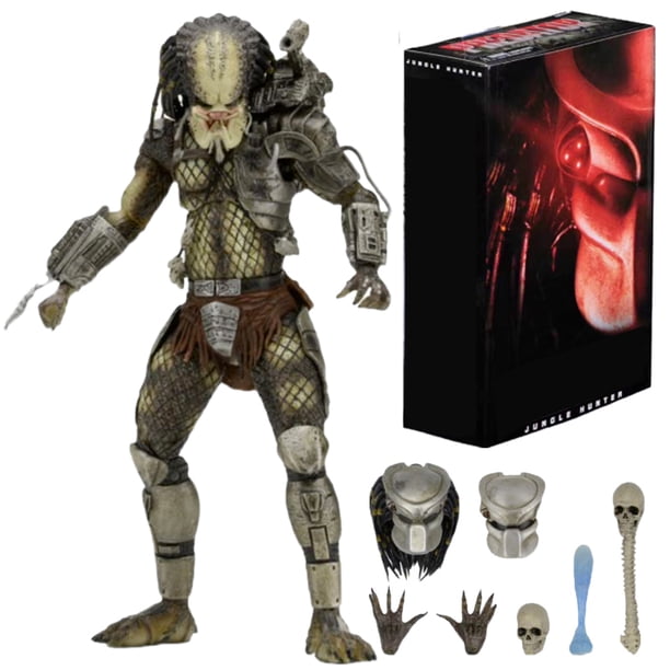 Bsvklp NECA Predator Ultimate Jungle Hunter Figura Acción PVC 7 Pulgadas para Hombres Regalos