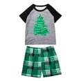 PXLKNZH Family Pajamas Christmas Matching Sets Xmas Tree Family Pjs Set