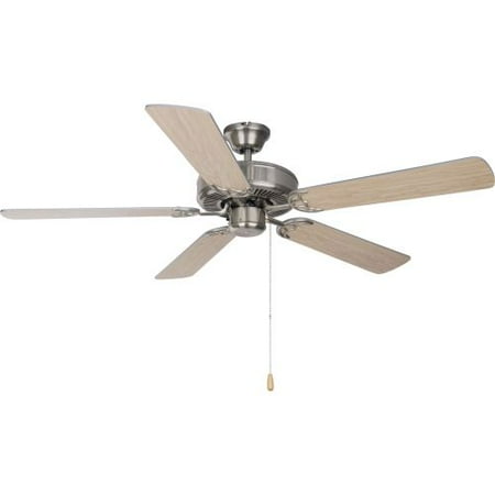 5 Blade Swirl Ceiling Fan - Maxim 89905SN Basic-Max 52