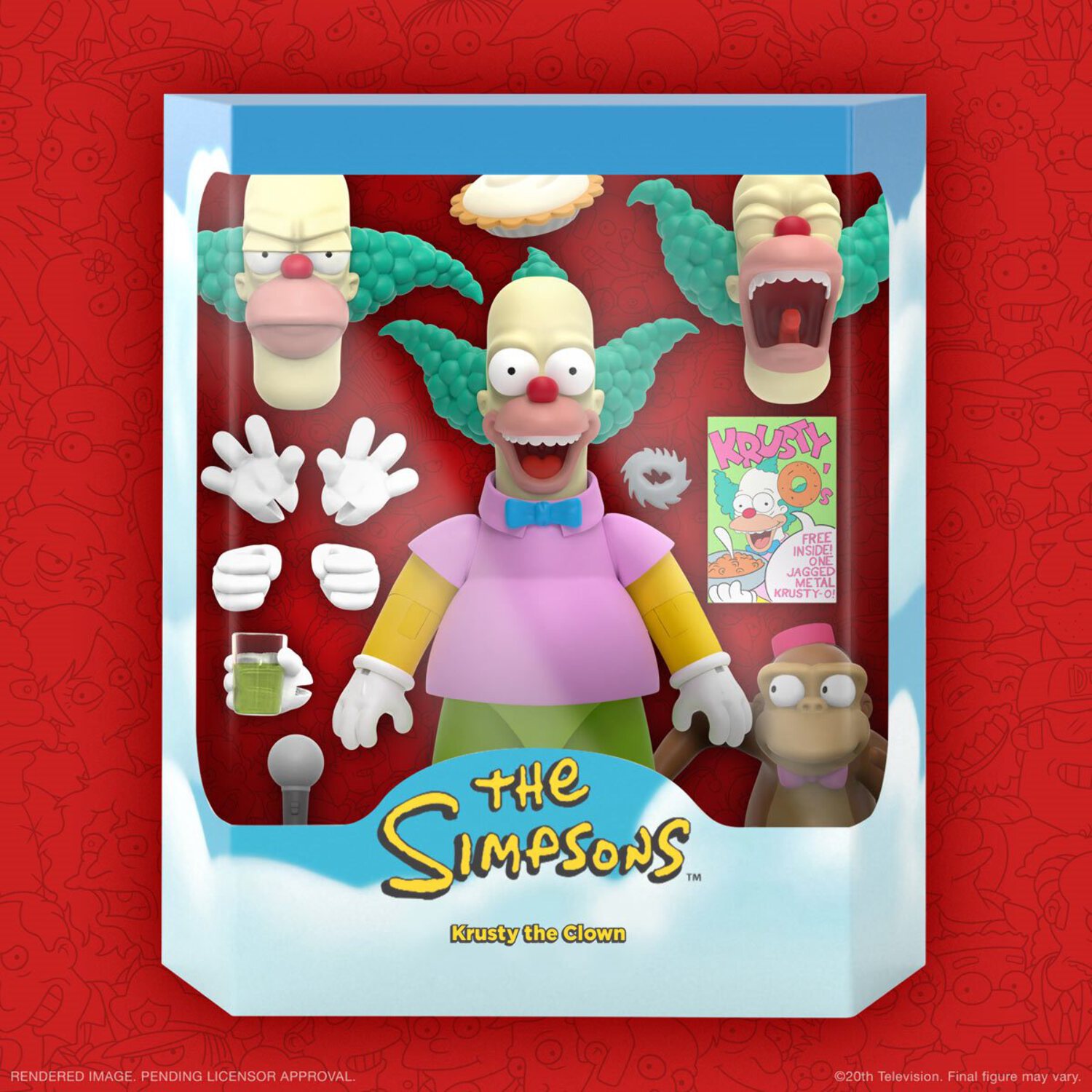 Action Figure Da Collezione Krusty Il Clown – I Simpson, 5 Pollici (12,7 Cm)
