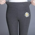 thumbnail image 2 of Leggings de cintura alta Gibobby de lana terciopelo grueso para mujer gris M, 2 of 5