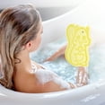 thumbnail image 2 of Unique Bargains 1 Pc Cartoon Bath Brush Body Scrubber for Bathroom 4.53"x2.76"x1.1" Lemon Yellow, 2 of 6