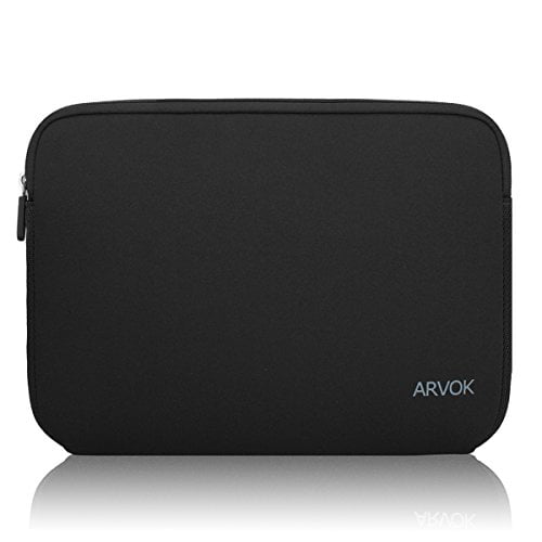 Arvok 15 15.6 Inch PU Leather Laptop Bag with Handle /& Zipper Pocket//Water-Resistant Notebook Computer Case//Ultrabook Tablet Briefcase Carrying Sleeve for Women and Men Black