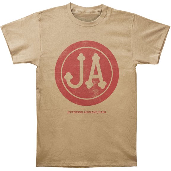 Jefferson Airplane Men's  Bark Over Dyed T-shirt Putty