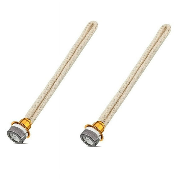 2PCS Replacement Fragrance Oil Lamp Wick Catalytic Burner Diffuser Aromatherapy 14.4cm Gold   Beige