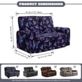 thumbnail image 2 of Xoenoiee Galaxy Butterfly Print Recliner Loveseat Cover, Stretch Sofa Slipcover, 2 Seater Reclining Couch Cover with Side Pockets and Non-Slip Elastic Bottom, 2 of 6