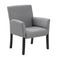 thumbnail image 1 of Scranton & Co Contemporary Linen Fabric Upholstered Guest Chair in Gray, 1 of 1