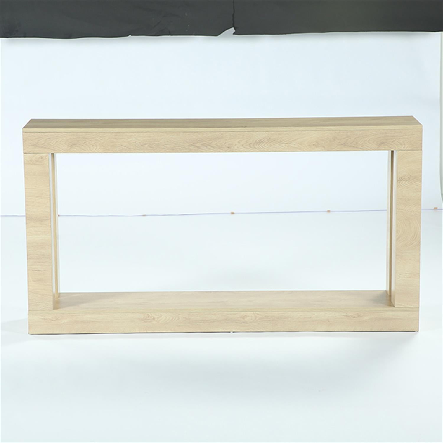 Demi Bonn 63" Console Table, Farmhouse Entryway Table Sofa Table with Storage for Hallway, Bedroom, Living Room, Brown