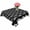 Black, variant on Black Knot Table Cloth Waterproof Tablecloths, Nautical Striped Monochrome Ocean Tablecloth Dining Table Cover for Kitchen Party Tabletop Outdoor, Rectangle Tablecloth 54x108 Inch