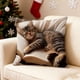 thumbnail image 1 of Cute Sleeping Cats And Book Pillowcase Short Pile Living Room Sofa Pillowcase Soft Cushion Cover, 1 of 6