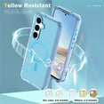 thumbnail image 4 of ELEHOLD Magnetic for Samsung Galaxy S24 Plus Case,Transparent Clear Back Compatible with Mag Safe Shockproof Bumper Anti-Scratch Slim Cover for Samsung Galaxy S24 Plus,Blue, 4 of 7