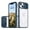 Navyblue, variant on Crystal Clear Design for iPhone 14 Plus Case with Camera Lens Sliding Cover, Military Grade Drop Protection Non-Yellowing Slim Transparent Shockproof Phone Case for iPhone 14 Plus, Navyblue