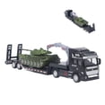 thumbnail image 1 of Detachable Military Tank Model Trailer Toy Simulation Collectible for Boys, Premium Alloy and Plastic Materials, Parent Child Games, Suitable for Toy Collection, 1 of 7