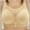 Beige, variant on Azrian Plus Size Bras,Woman's Fashion Plus Size Wire Free Comfortable Push Up Hollow Out Bra Underwear
