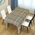 thumbnail image 4 of Yayeee Tablecloths 60" x 60" Rectangle Wrinkle Resistant Party Table Cover, Red Green Tartan Pattern, 4 of 8