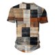 thumbnail image 4 of Camisas de Manga Larga para Hombres Casual Impreso Poliéster Botón Abajo Blusa, Cuello Redondo para el Uso Diario, Al Aire Libre Y de Fiesta, 4 of 5