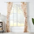 thumbnail image 2 of Greenland Home Fashions Grace Traditional Farmhouse Floral Curtain Panels, Set of Two 84" Long x 42" Wide, With Tiebacks, 2 of 5