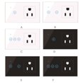 thumbnail image 4 of Toystoory Enchufe de pared inteligente enchufe de EE. UU. WiFi temporizador inalámbrico Control remoto interruptor de pantalla táctil toma de corriente Electrodomésticos negro Enchufe de EE. UU. Toystoory HA005243-04, 4 of 6