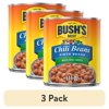 (3 pack) Bush's Chili Beans, Canned Pinto Beans in Mild Chili Sauce, 111 oz Can