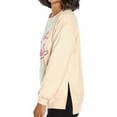 thumbnail image 3 of Wildfox Women's Long Sleeve French Terry Statement Sweatshirt (Peach Whip, S), 3 of 4