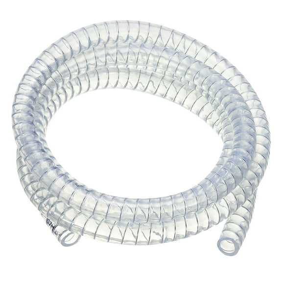 Uxcell Wire Reinforced Hose, Vinyl Suction Tubing High Pressure Chemical Resistant 3/8" x 6.6 Ft