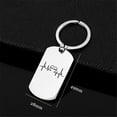 thumbnail image 2 of Muslim Religious Gifts for Arab Islamic Allah with Heartbeat Faith Symbol Stainless Steel Keychain Islam God Protection Keyring Pendant Middle Eastern Amulet Gifts for Men Women, 2 of 5