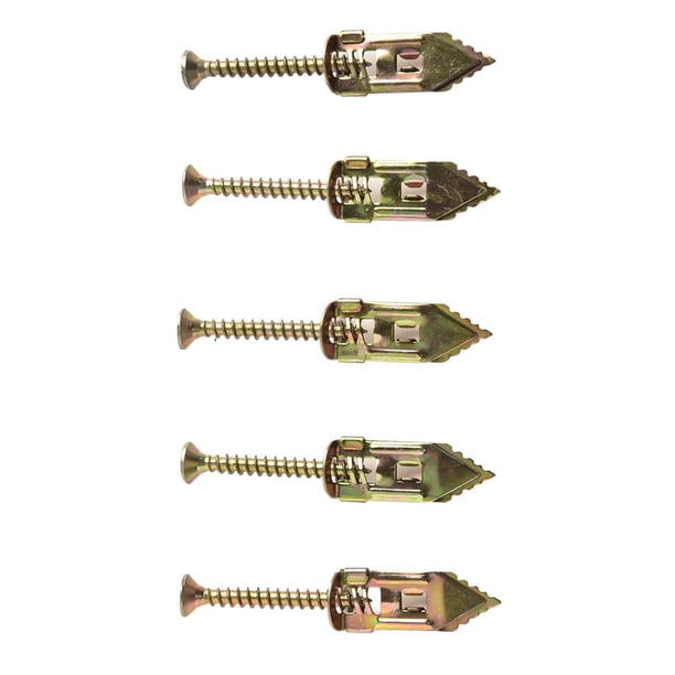 150-Piece Self-Drilling Drywall Anchor Kit – #8 X 1-1/4" Screws Included, Hammer-In Design For Plaster, Gypsum & Hollow Walls (No Pre-Drilling)
