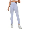 thumbnail image 4 of vigerkar High Waisted Tummy Control Leggings for Women - Body Shaping Workout Leggings High Waist - Gym Legging, Yoga Pants Light Purple, S, 4 of 7
