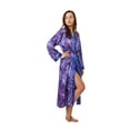 thumbnail image 2 of Up2date Fashion Women's Paisley Print Satin Robes in Blue Paisley Print, Style Gwnf-18, 2 of 3