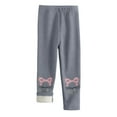 thumbnail image 1 of Leggings Para Niños Medias Para Bebés Otoño Invierno Pantalones Para Niñas Pantalones Elásticos Impreso Cepillado Cálido Leggings Casuales Gris Odeerbi LM103-10890, 1 of 3