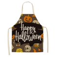 thumbnail image 4 of Delantal de cocina impermeable para mujeres para cocinar y hornear con cuello ajustable y lazos largos, 47x38,WQ-00638 Feliz Sencillez, 4 of 5