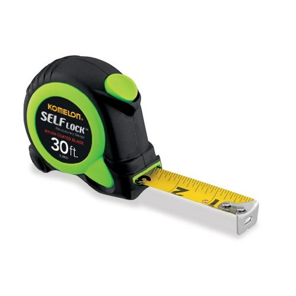 Komelon SL2830; 30 Pieds x 1 Pouces Ruban à Mesurer Autobloquant
