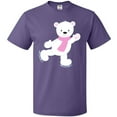 thumbnail image 3 of Inktastic Polar Bear, White Bear, Ice Skating Bear, Scarf T-Shirt, 3 of 5