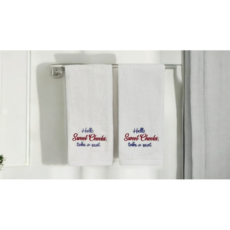 Serafina Home Funny Bathroom Towel 100% Cotton Hand Towel 16 x
