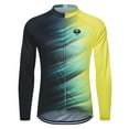 thumbnail image 6 of voofly Bike Jersey for Men Cycling Cool Weather, Mountain Bike Road Biking Cycling Jersey with 3+1 Rear Pockets, Reflective Tape, Full Zipper, Cycling Clothing for Men Black Green M, 6 of 9