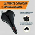 thumbnail image 2 of Bikeroo Performance Bicycle Seat for Men & Women - Bike Seat Cushion with Padded Comfort for Road & Mountain Bike, Exercise Bike, Electric Bike, Road and Stationary bikes., 2 of 15