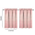 thumbnail image 4 of Abstract Oil Paiting Watercolor Kitchen Curtains - Vintage Tier Cafe Curtains for Bathroom Living RV Rod Pocket Window Drapes 36 Inch 2 Panels Set 28"x36" Window Treatment Tiers, 4 of 4