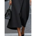 thumbnail image 6 of Women's Round Neck Sleeveless Midi Sheath Dress with Zip Up Closure Ideal For Office Or Party Polyester% Spandex fabric, 6 of 18
