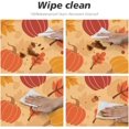thumbnail image 6 of Round Table Cloth Fall Leaf Pumpkin Tablecloth Elastic Edge Fitted Autumn Theme Table Cover Fits Tables Up to 40"-44" Diameter, 6 of 6