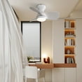 thumbnail image 3 of Noaman 23 Inch Indoor Ceiling Fan with 18W LED Light, 3 ABS Blades, Remote Control, Reversible DC Motor, White, ETL Certified, 3 of 6